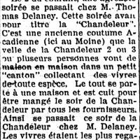 La Chandeleur à Saint-Joseph-du-Moine en 1919.  