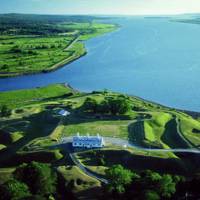 Une photo aérienne de Fort-Anne aujourd’hui